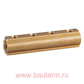 Коллектор с внутренней резьбой 1 1/2" x 1" /6 дист. 100 мм GIACOMINI