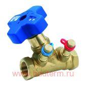 Балансировочный клапан ручной, косой, 1/2" ICMA Вн.