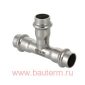 Фитинг из нержавеющей стали – пресс-тройник 18 x 15 x 18, VALTEC