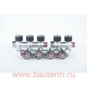 Коллектор 3-3/4-3/4 распределительный G 3/4 3 отвода G 3/4 RAUTITAN РЕХАУ