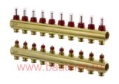 Коллектор FHF 10+10 с расходомерами, Danfoss