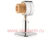 Концевик с клапаном на кронштейне ProFactor Chrome п/суш ш 1/2" (2/40)