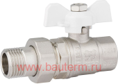 Кран шаровой с полусгоном NEW PF STANDARD г/ш/б 1/2" (12/120)