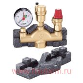 Группа безопасности котла 1" 3 Бар, 100 кВт в теплоизоляции, CALEFFI