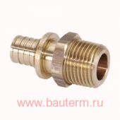 Муфта с НР 16-R 1/2" MX латунь Переходник с наружной резьбой RAUTITAN РЕХАУ